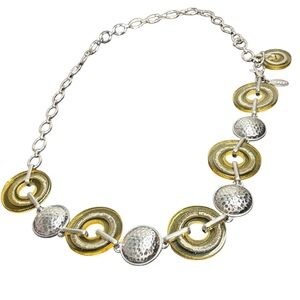 Elegant Silver and Gold Belt